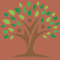 Logo sada fond maron